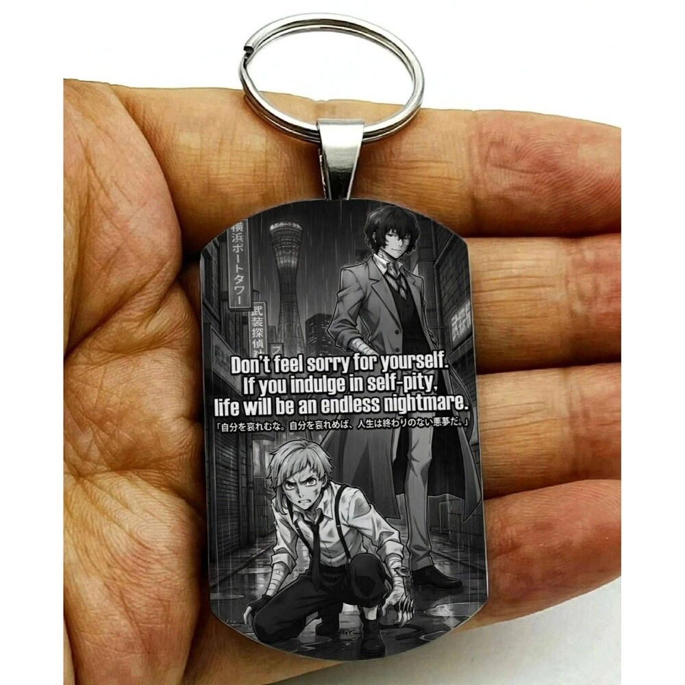 bungo stray dogs Anime Japan Cartoon Show Comic Stainless Keychain Art Hot